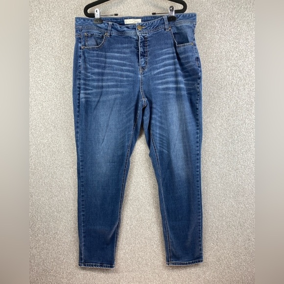 Cato skinny jeans size 20W whiskered comfy stretchy minimalist - Picture 1 of 10